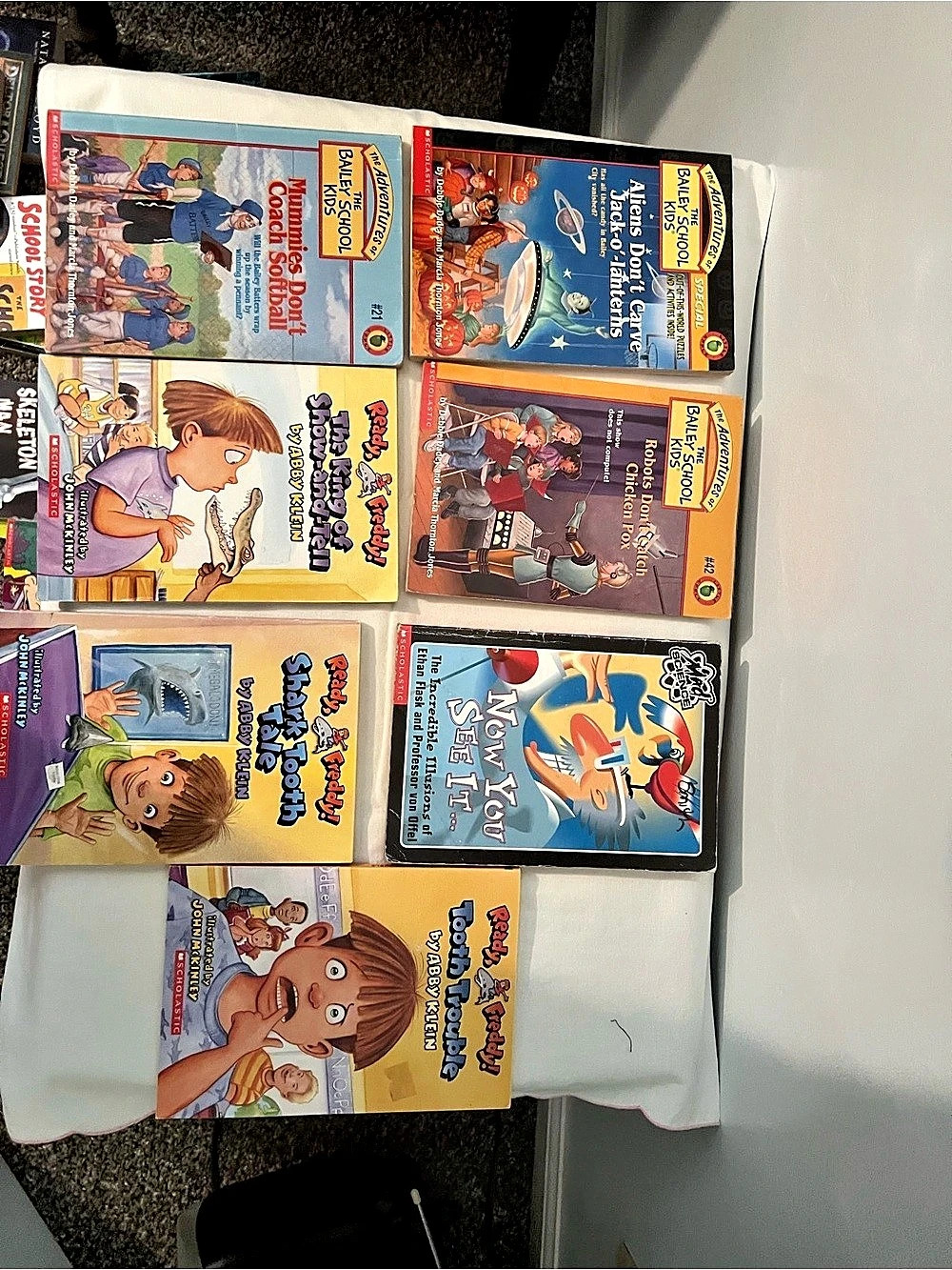 Scholastic Chapter Books Mixed Lot of 7 Children's Books Multicolor